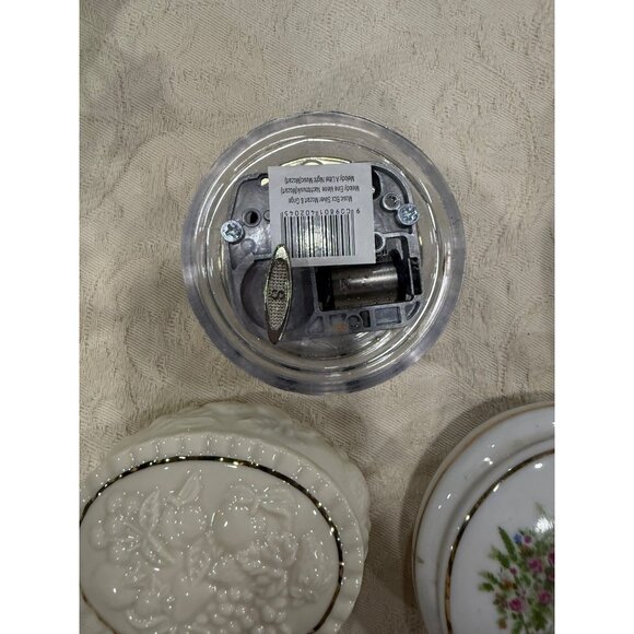 Vintage Trinket Boxes Set Of 5 Lenox, SFMB, Angel Of Love Mozart & Floral Design - Picture 11 of 16